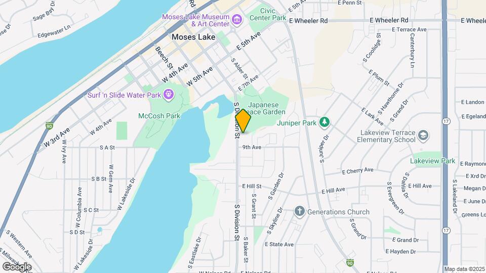 839 S Division St Map and Location Details