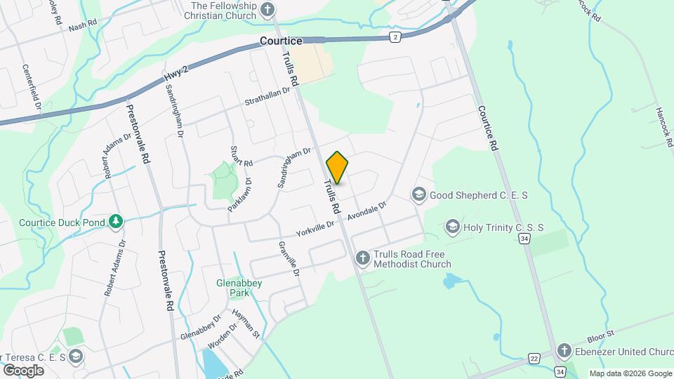 119 Brownstone Crescent Map and Location Details