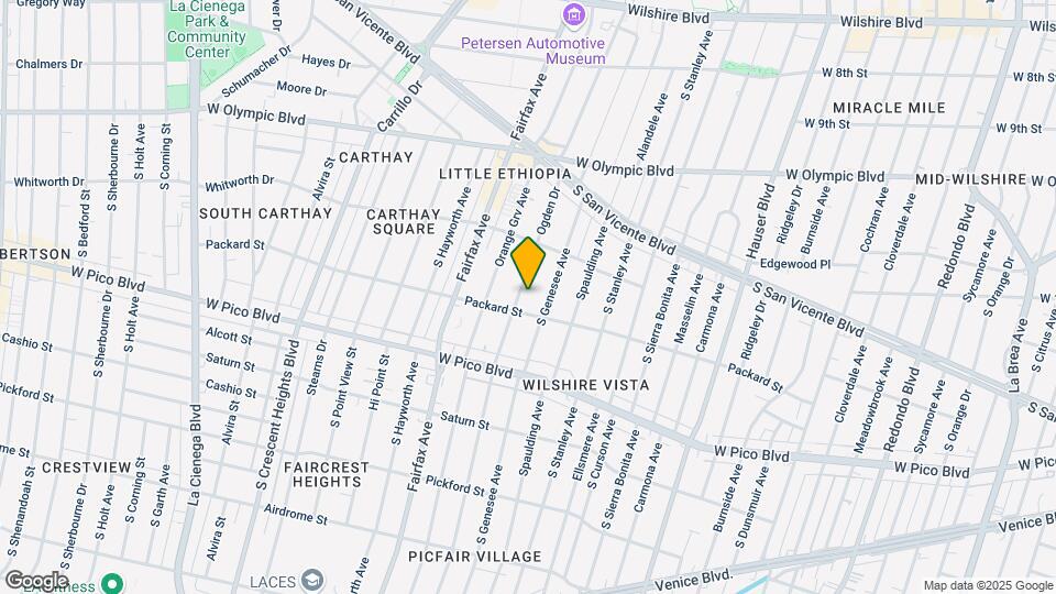 1242 S Ogden Dr Mapa y Detalles de la Ubicación