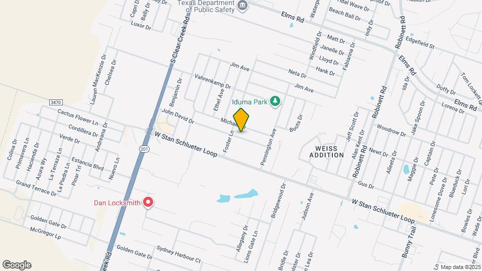 4703 John David Dr Map and Location Details