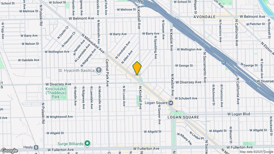 2825 N Milwaukee Ave, Unit 1 Map and Location Details