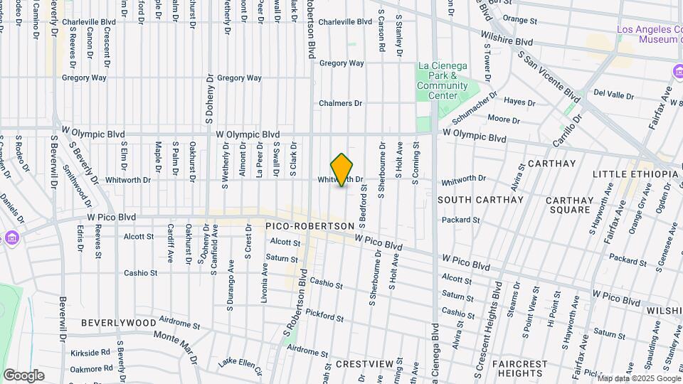 1117 S Shenandoah St Mapa y Detalles de la Ubicación