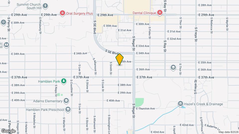 2707 E 36th Ave Map and Location Details