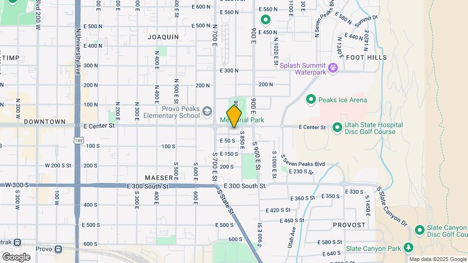 800 E Center St Map and Location Details