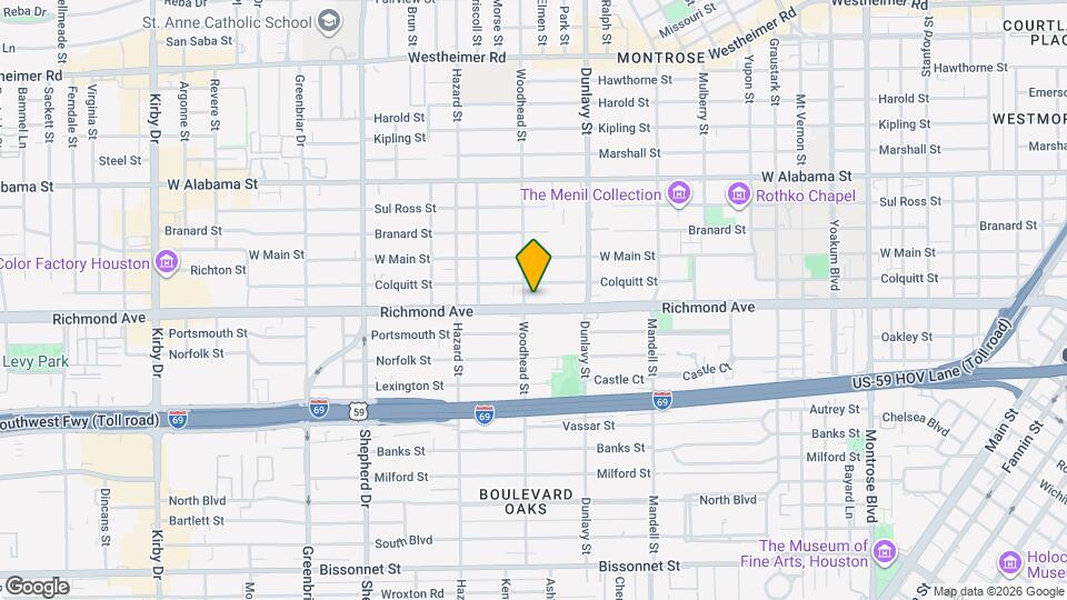 1748 Richmond Ave Map and Location Details