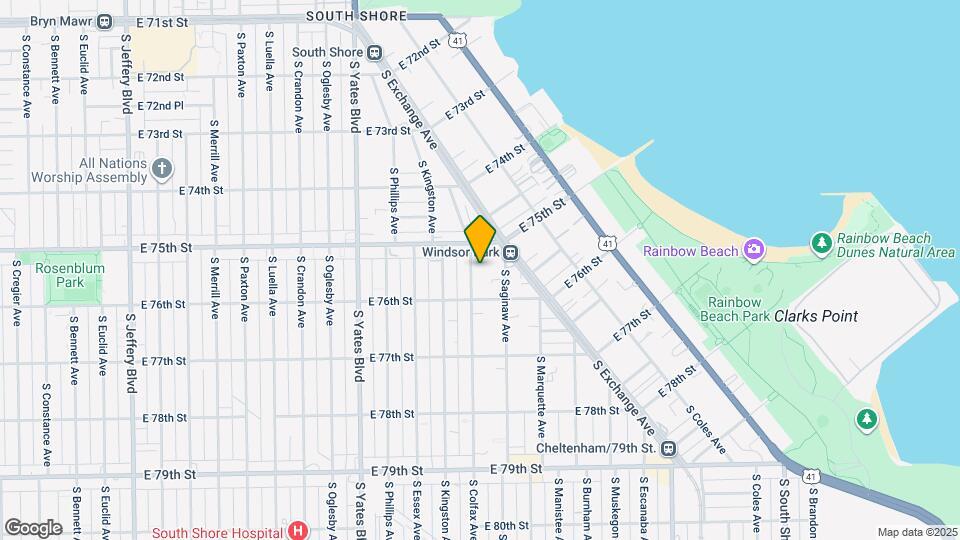 7527 S Colfax Ave Mapa y Detalles de la Ubicación