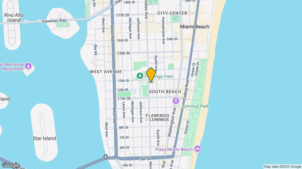 1235 Meridian Ave Mapa y Detalles de la Ubicación