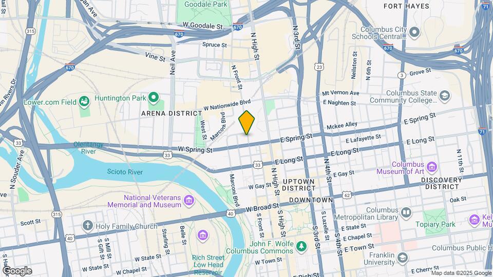 221 N Front St Map and Location Details