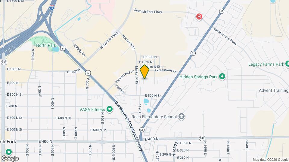 914 N 1150 E Map and Location Details