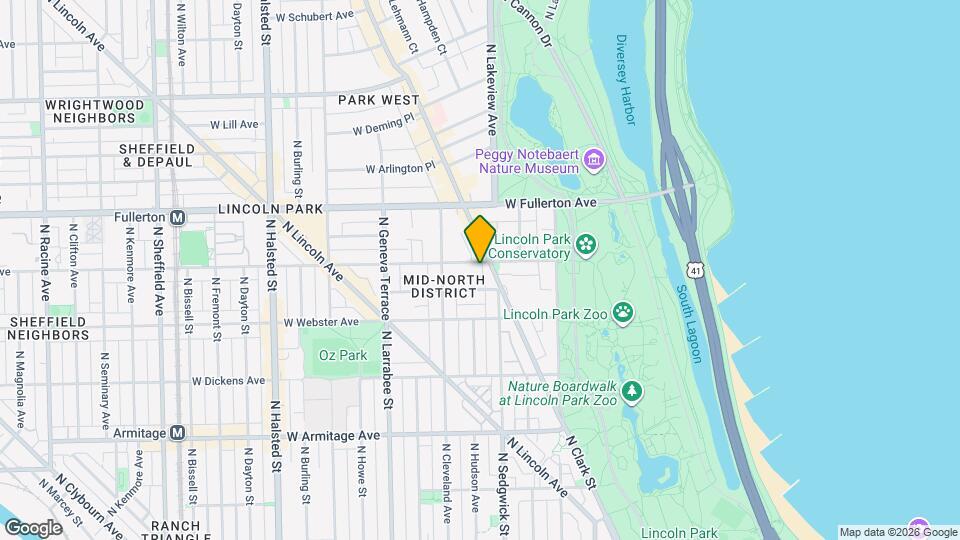 419 W Belden Ave Mapa y Detalles de la Ubicación