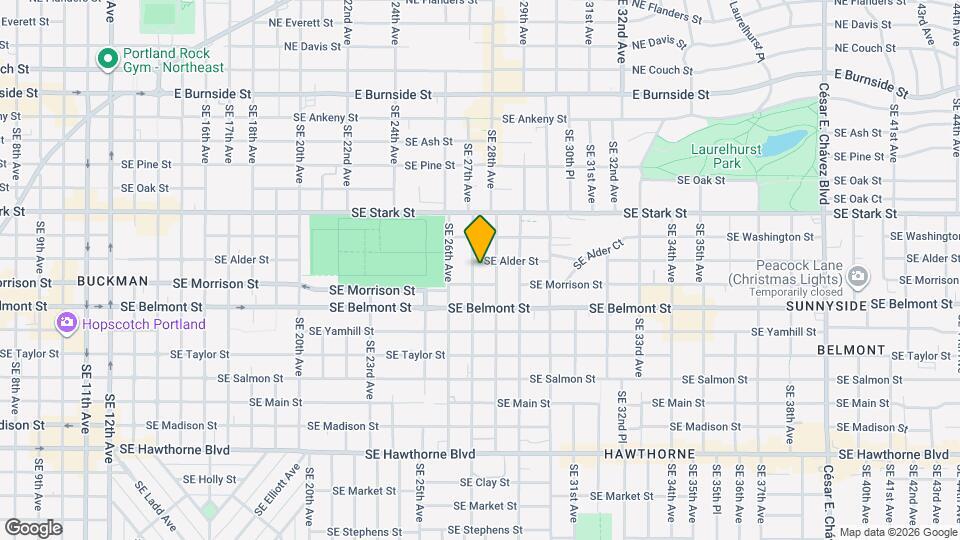 2718 SE Alder St Map and Location Details