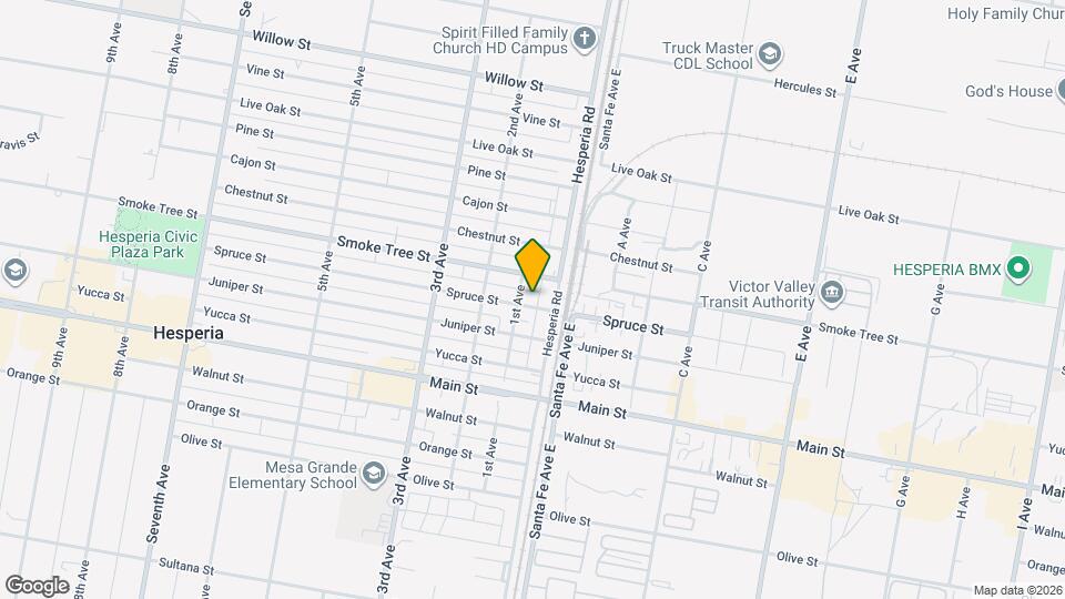 16528 Spruce St Map and Location Details