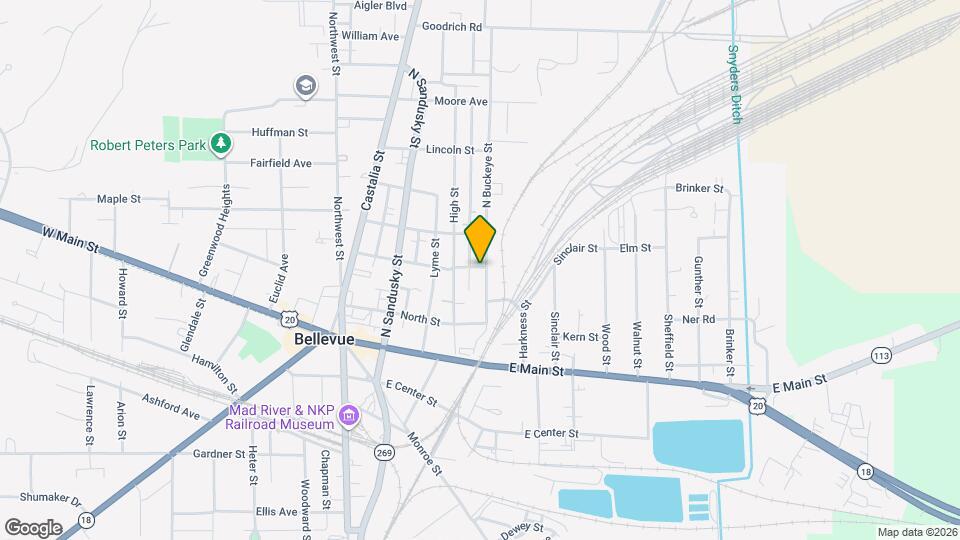 179 N Buckeye St Map and Location Details
