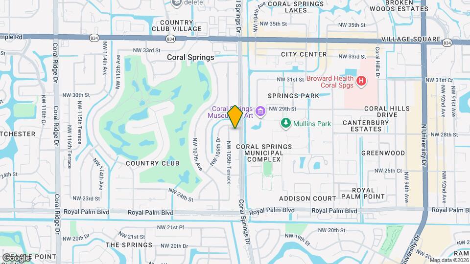 2860 Coral Springs Dr Map and Location Details