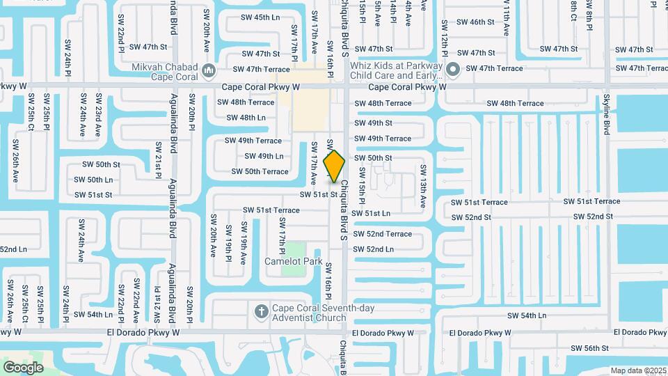 5031 SW 16th Pl Map and Location Details