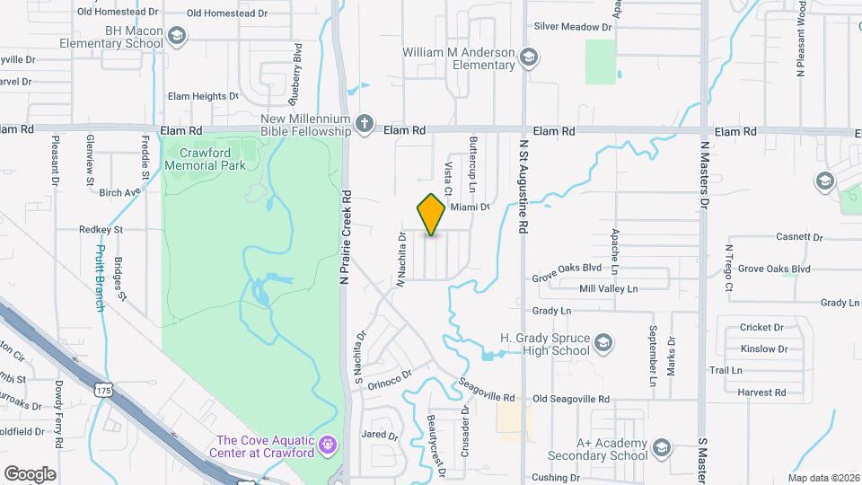 250 Prairie Grove Dr Mapa y Detalles de la Ubicación