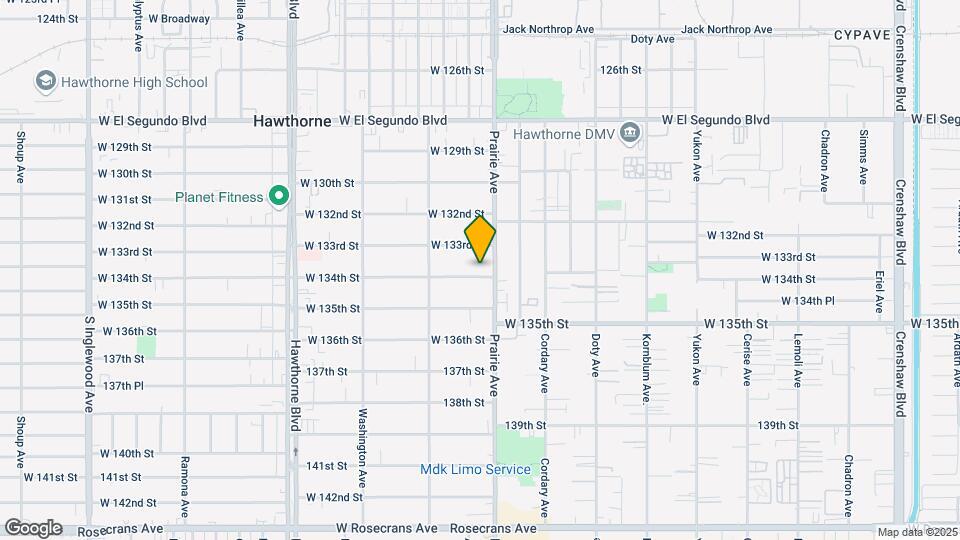 4021 W 134th St Map and Location Details