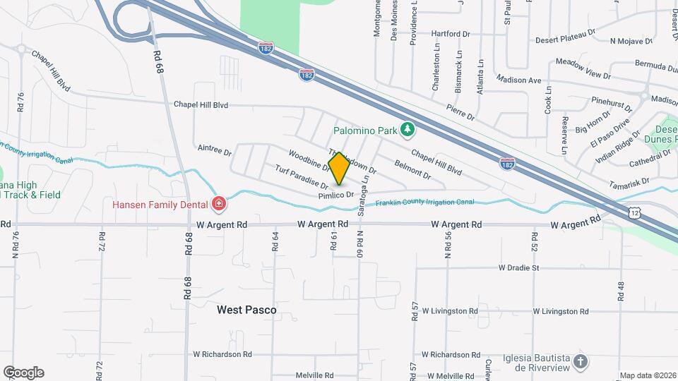 6101 Turf Paradise Dr Map and Location Details