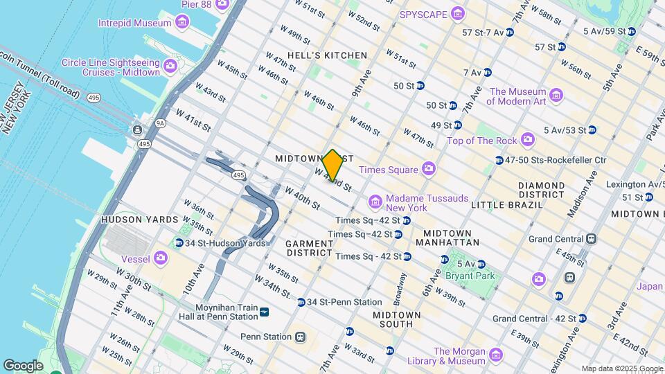 330 W 42nd St Map and Location Details