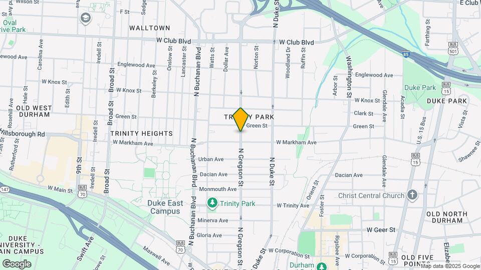 1009 N Gregson St Map and Location Details