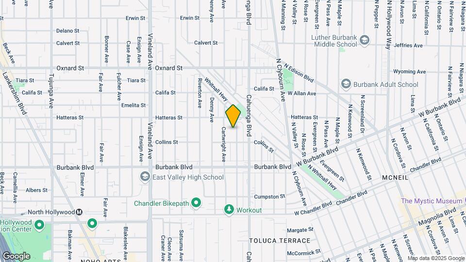 5727 Willowcrest Ave, Unit 1 Map and Location Details