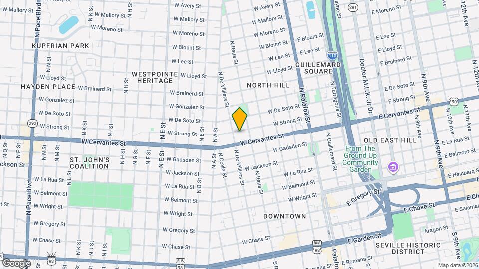 407 W Strong St Map and Location Details