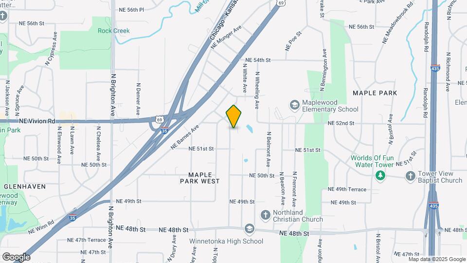 5137 N Bellaire Ave Map and Location Details