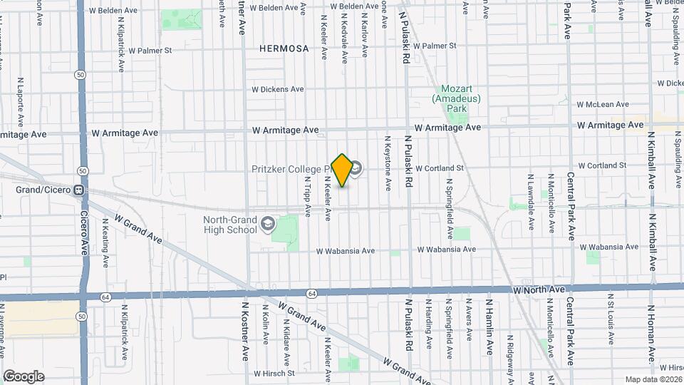 1820 N Kedvale Ave Map and Location Details