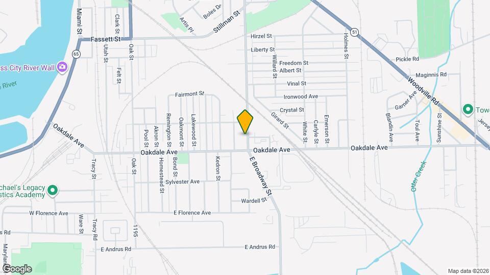1534 E Broadway St Mapa y Detalles de la Ubicación