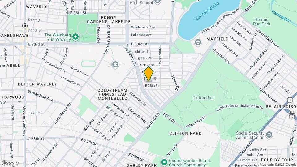 1618 E 28th St Map and Location Details