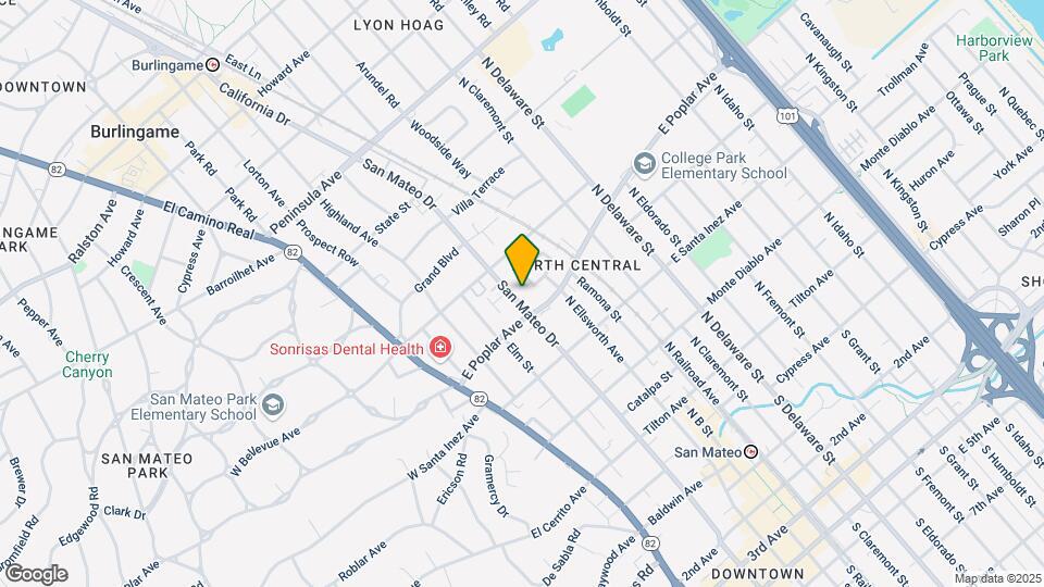 414 N San Mateo Dr Map and Location Details