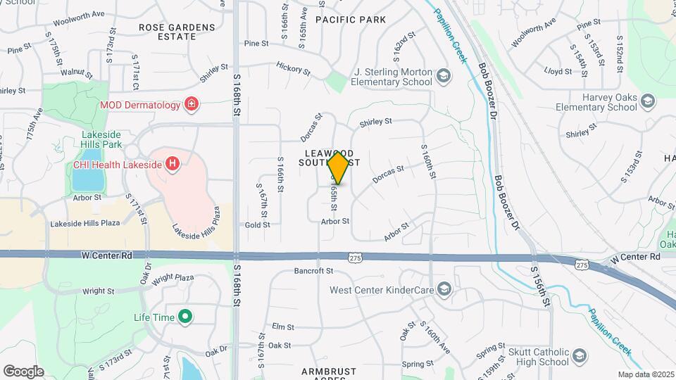 2305 S 165th St Map and Location Details