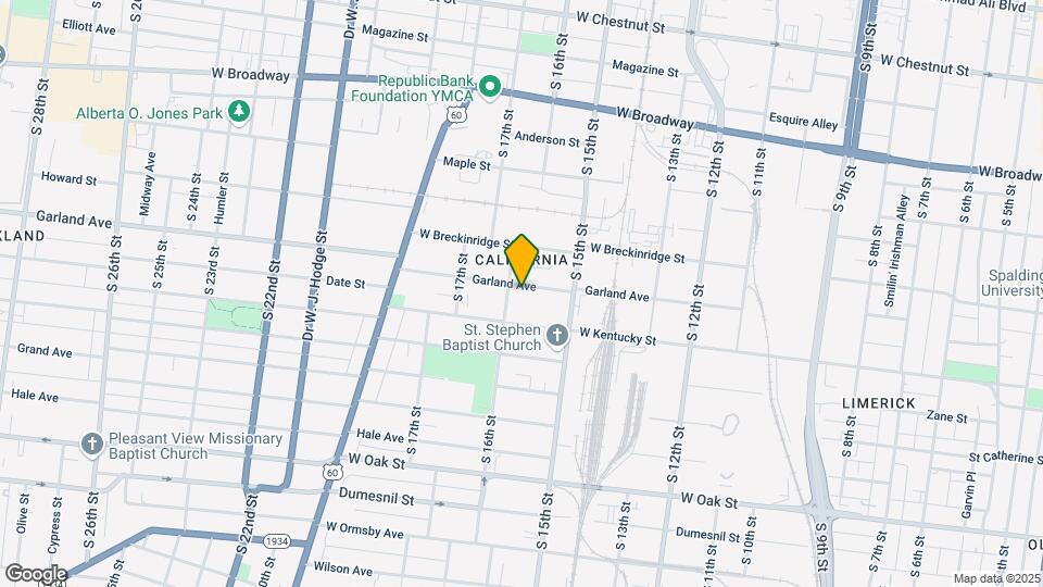 1542 Garland Ave Map and Location Details