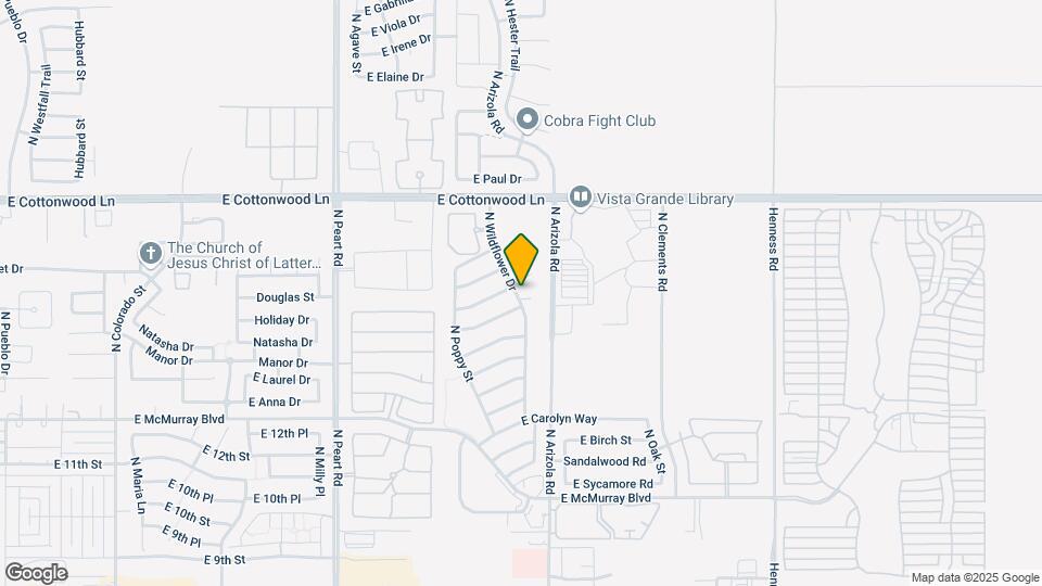 1672 E Gardenia Ct Map and Location Details