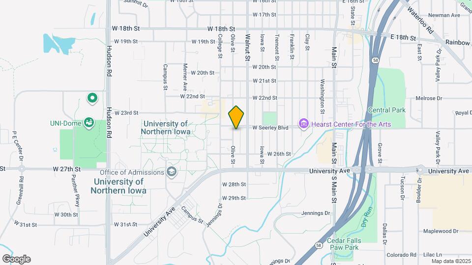 2412 Olive St Map and Location Details