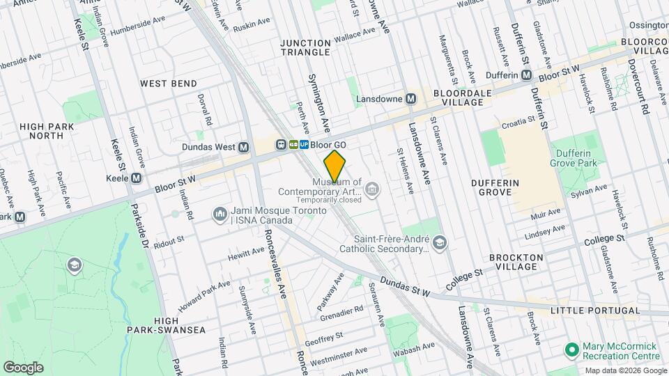 28 Perth Ave Map and Location Details