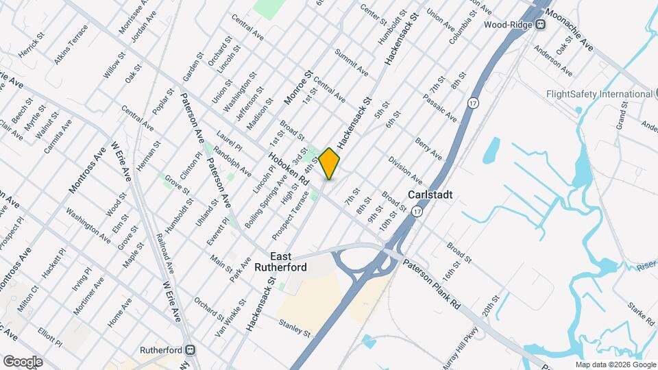 313 Hackensack St, Unit 2 Map and Location Details