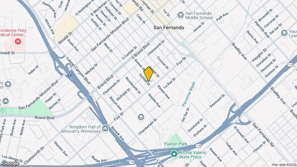 639 Griffith St Map and Location Details