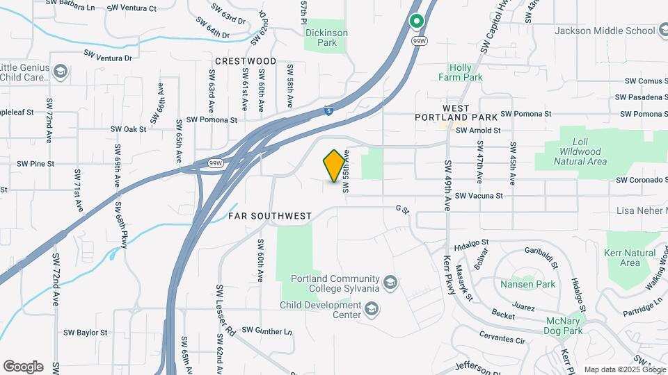 5530 SW Coronado St Map and Location Details