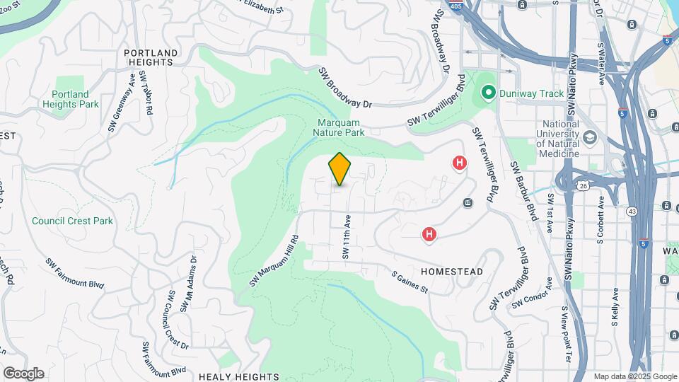 Marquam Heights Mapa y Detalles de la Ubicación