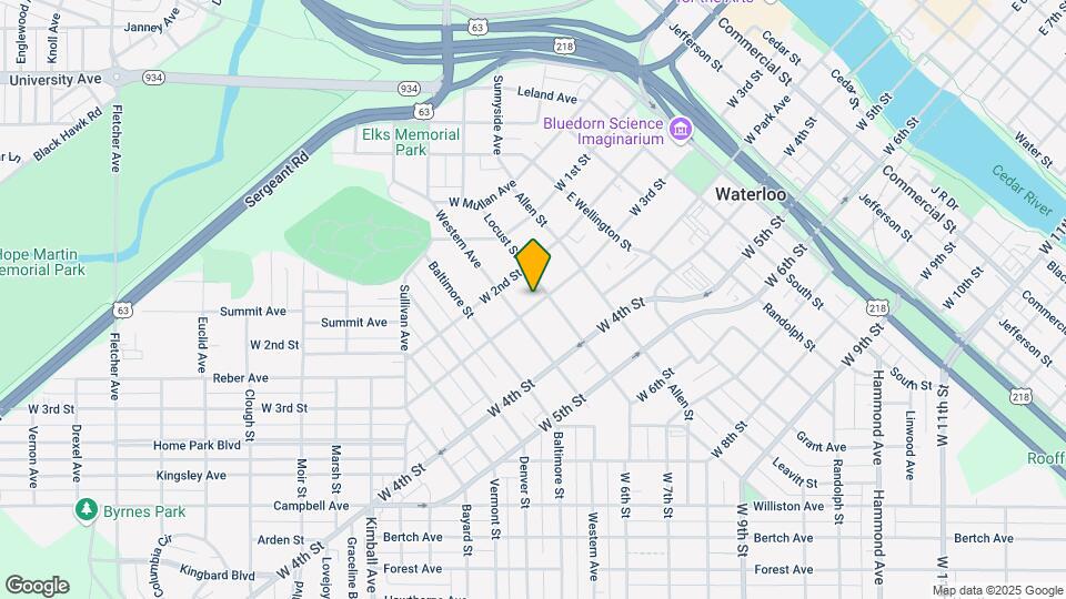 1012 W 3rd St Map and Location Details