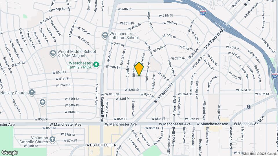 8017 Airlane Ave Map and Location Details