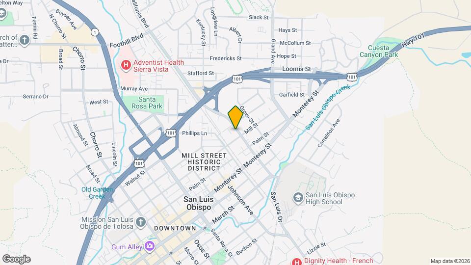 781 California Blvd Map and Location Details