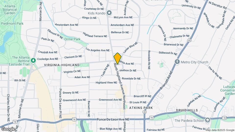 991 N Highland Ave NE Map and Location Details
