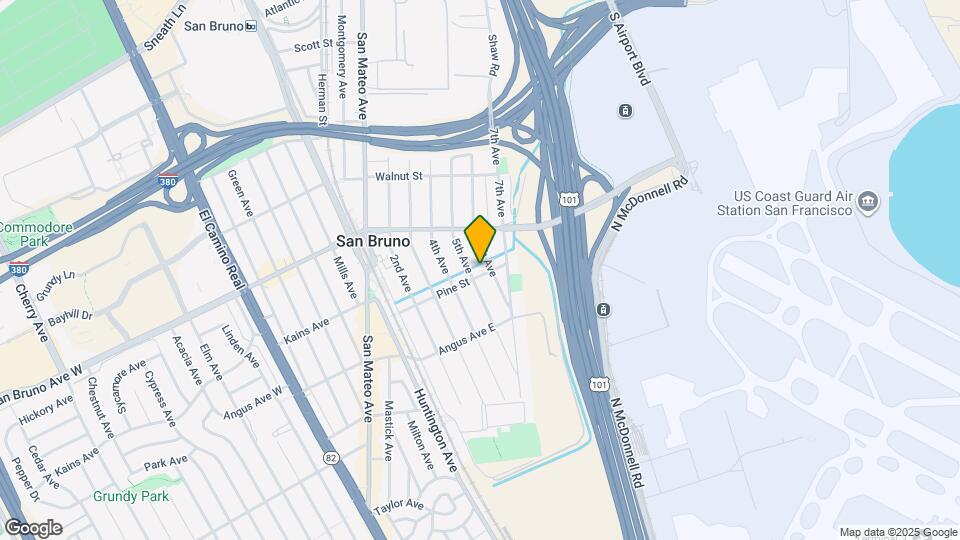 657 Pine St Map and Location Details