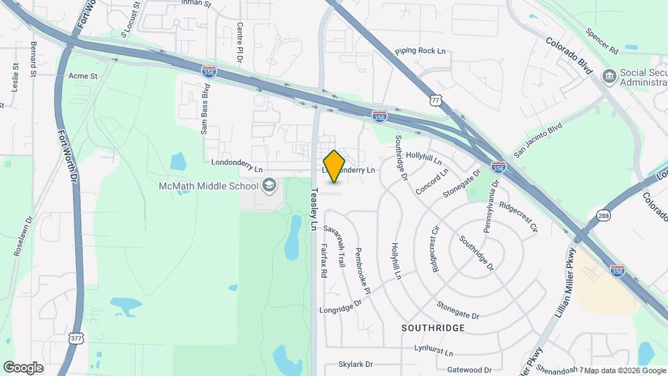 2001-2007 Teasley Lane-SI FL2-ID1612708P, Unit SI FL2-ID1612708P Map and Location Details