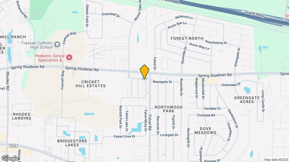 21875 Mossy Field Ln Map and Location Details
