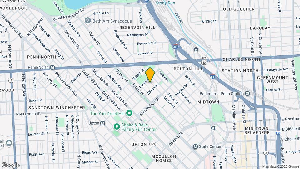 1719 Linden Ave Mapa y Detalles de la Ubicación