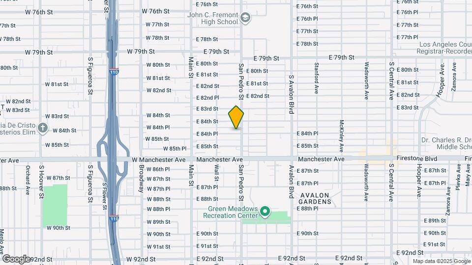 259 E 84th Pl Map and Location Details