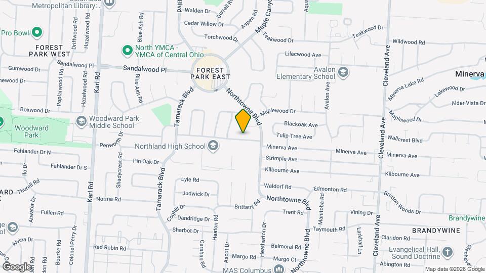 2032 Northcliff Dr Map and Location Details